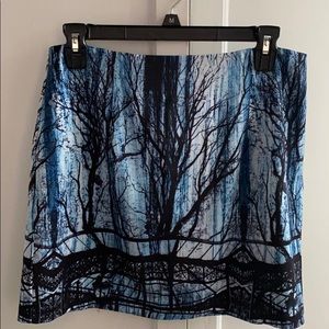 Askari blue mini skirt, medium NWT